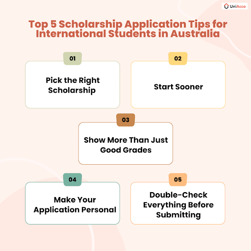 Top 5 Scholarship Application Tips for International Students in Australia