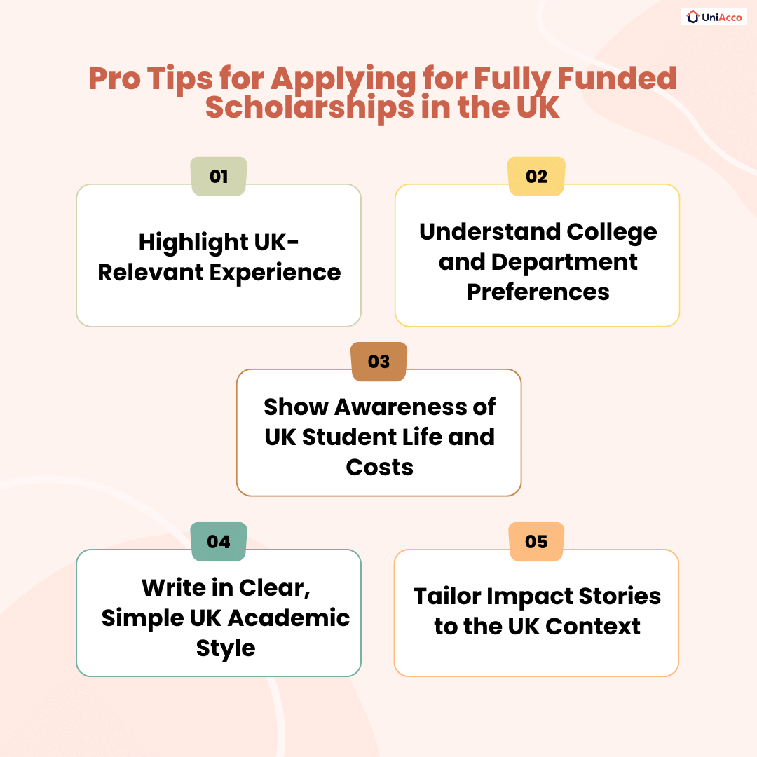 Pro Tips for Applying for Fully Funded Scholarships in the UK