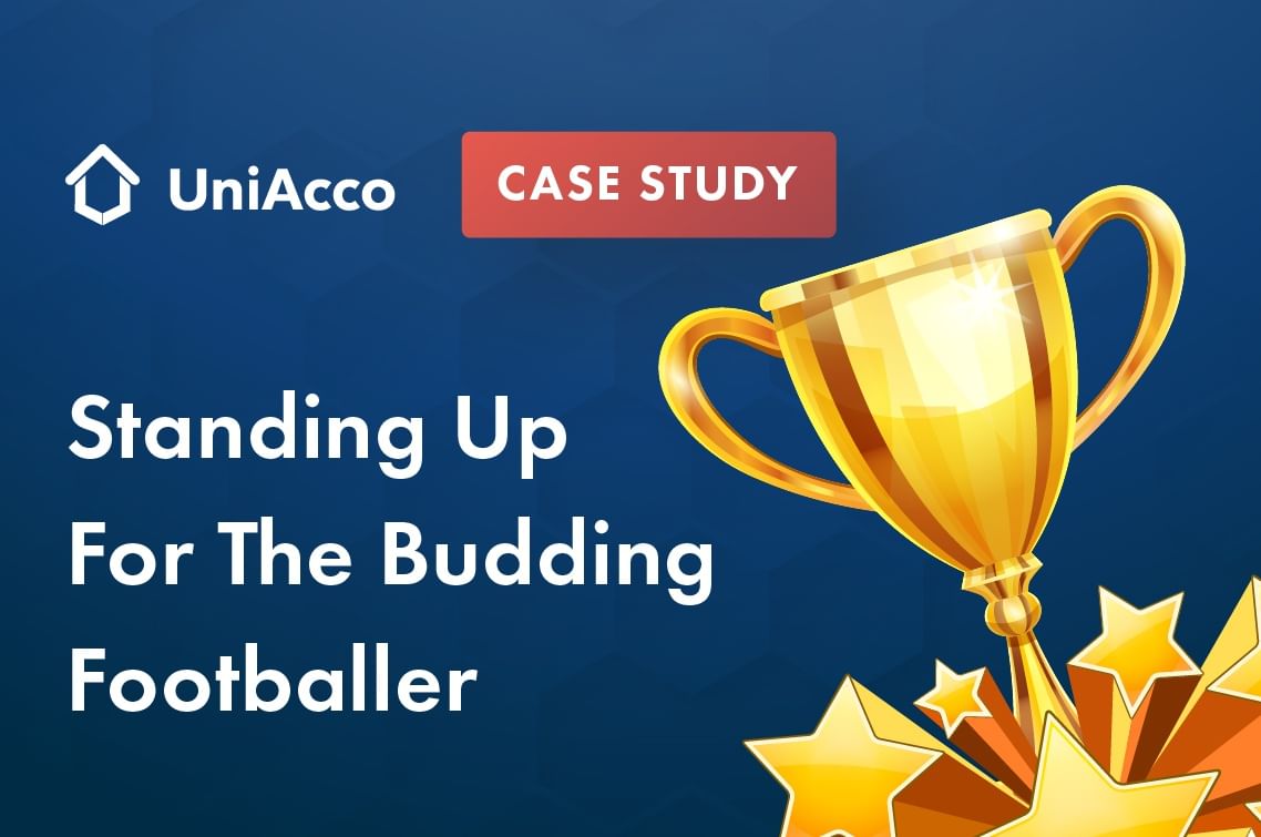 Standing up for the budding footballer