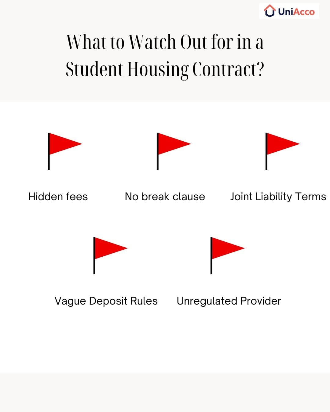 Red Flags in a Student Accommodation Agreement