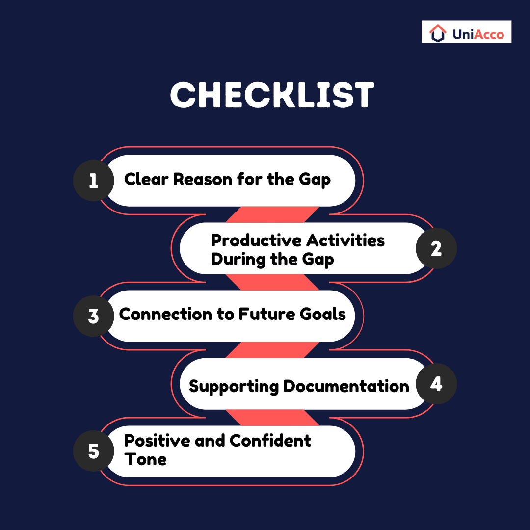 Checklist to Justify Your Study Gap Effectively