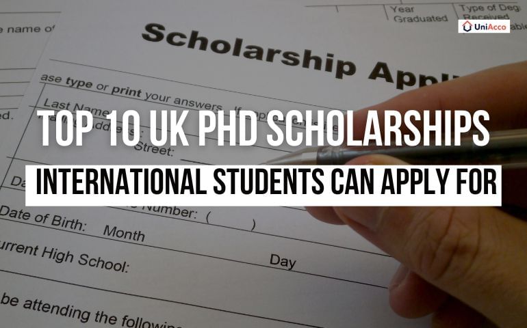 Top 10 UK PhD Scholarships for International Students