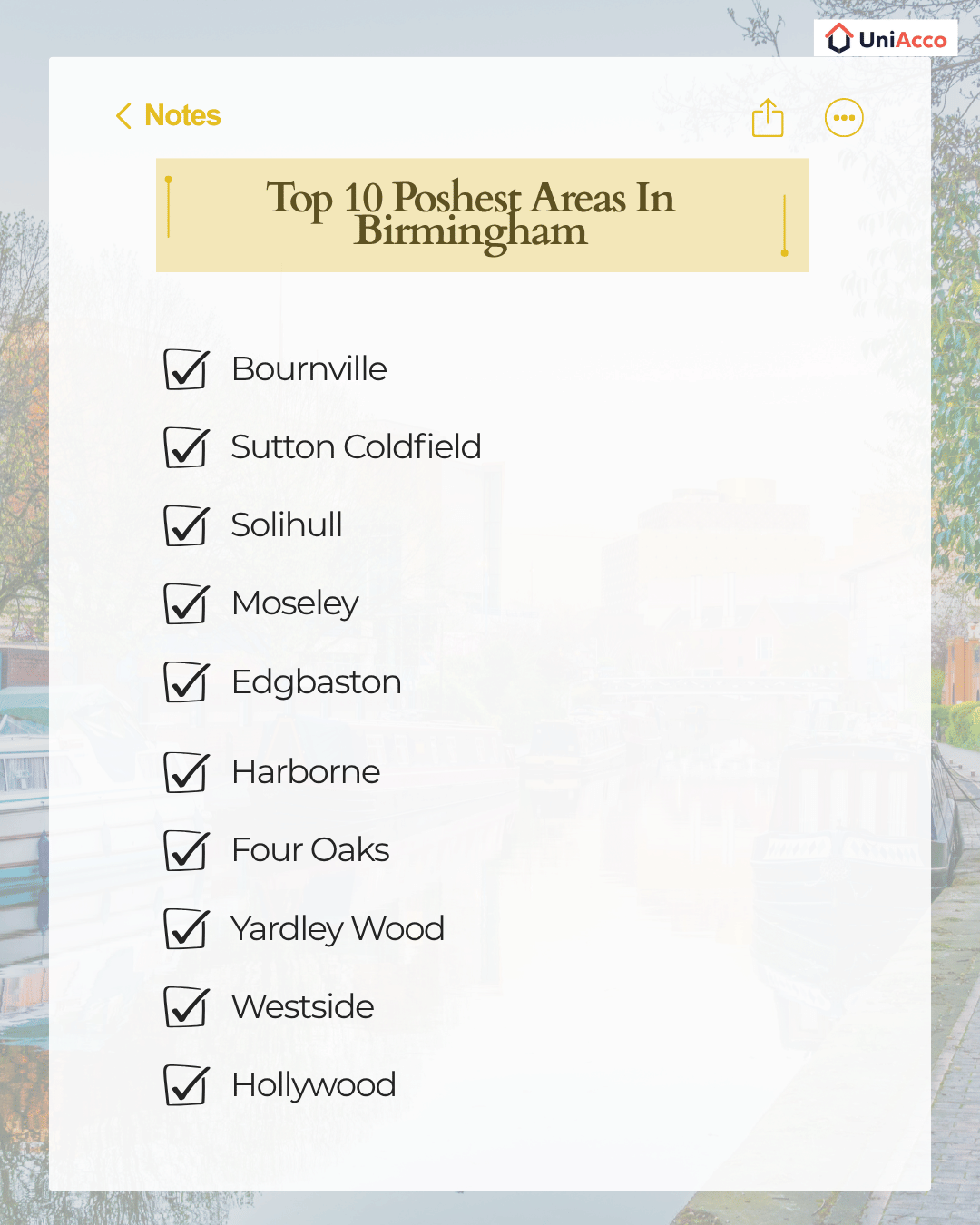 Top 10 Poshest Areas In Birmingham