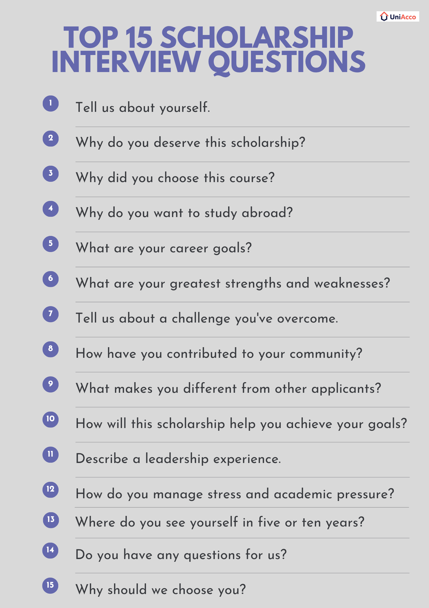 Top 15 Scholarship Interview Questions and How to Answer Them