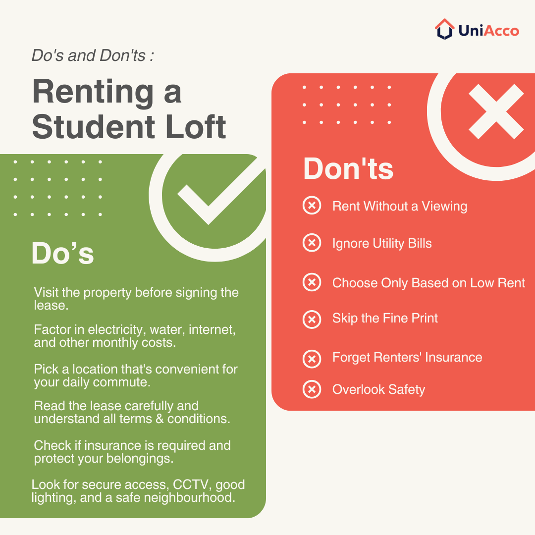 Common Mistakes Students Make When Renting a Loft