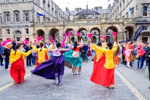  Edinburgh's Festivals while studying at university of Edinburgh Scotland