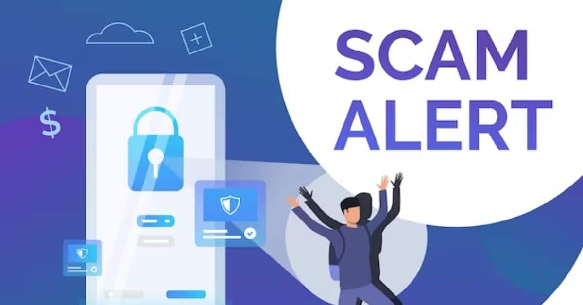 Scam alert illustration