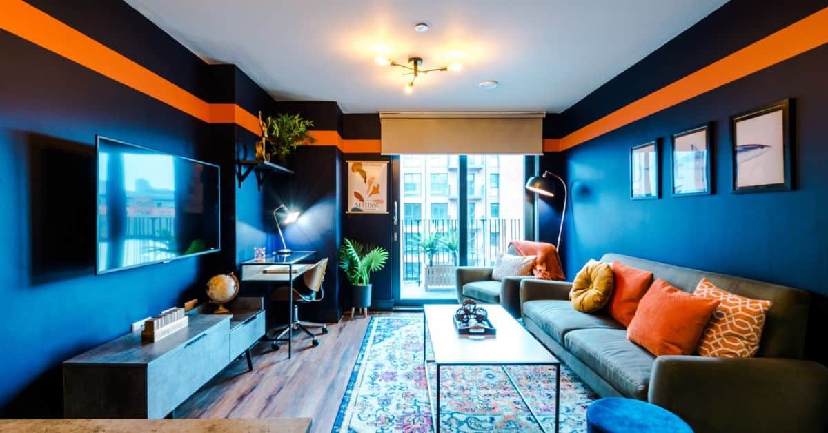 A student room in Sheffield