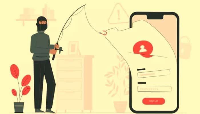 Smishing illustration